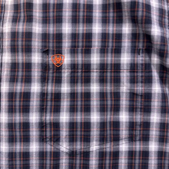 Men's Ariat Pro Series Button Down Plaid Print Shirt‎ Size 2XL XXL - Picture 3 of 9